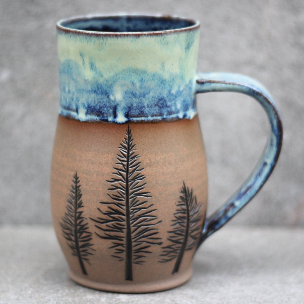 Lodgepole Pine Tree Mug - 16oz - Tidal Sunrise