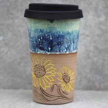 Sunflower Travel Tumbler - 18oz - Tidal Sunrise