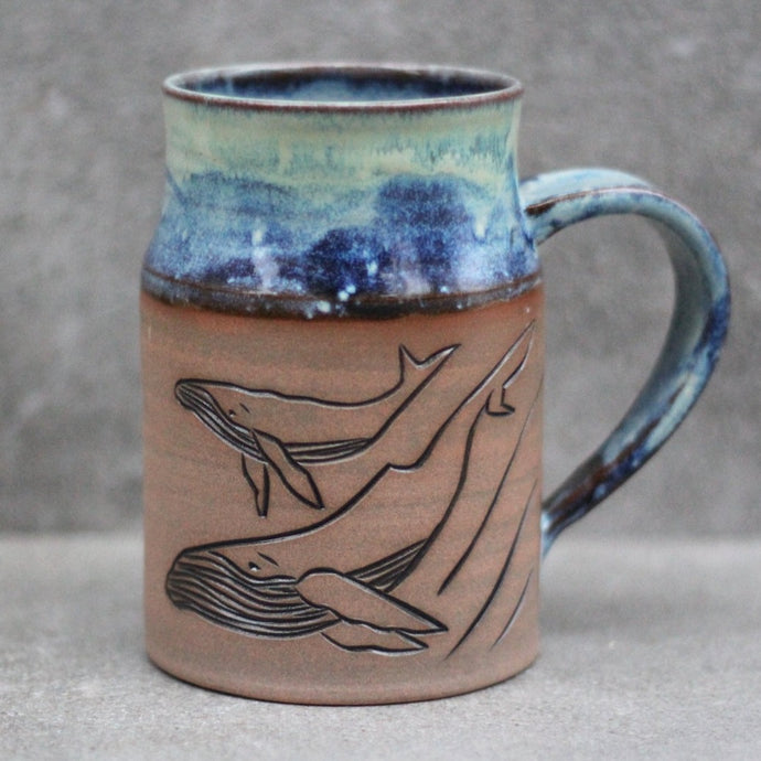 Humpback Whale Mug - 16oz - Tidal Sunrise