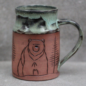 Bear Bum Mug - 16oz - Late Night Lichen