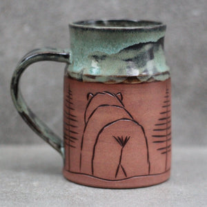 Bear Bum Mug - 16oz - Late Night Lichen