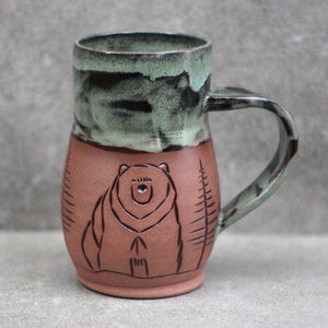 Bear Bum Mug - 16oz - Late Night Lichen