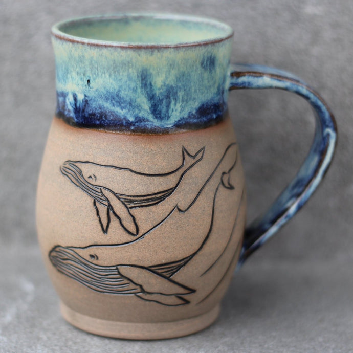 Humpback Whale Mug - 14oz - Tidal Sunrise