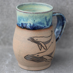 Humpback Whale Mug - 14oz - Tidal Sunrise